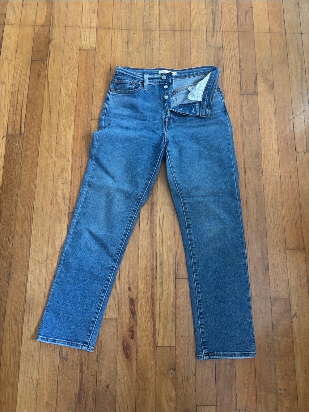 Levi's Medium Blue Straight-Leg Jeans